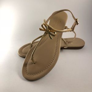 Kate Spade Tracie Nude Leather Sandal